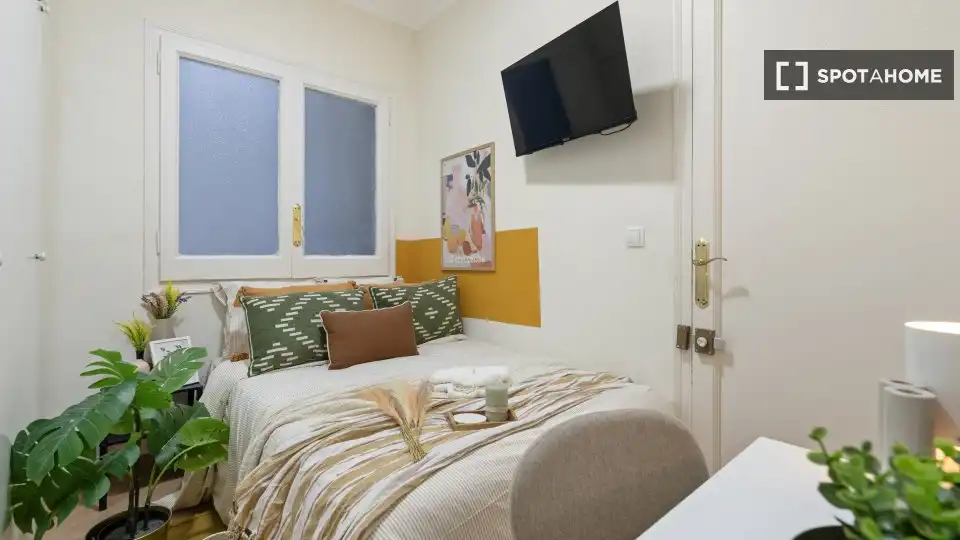 Habitación de Piso para compartir en Barcelona con Aire acondicionado, Calefacción y Terraza