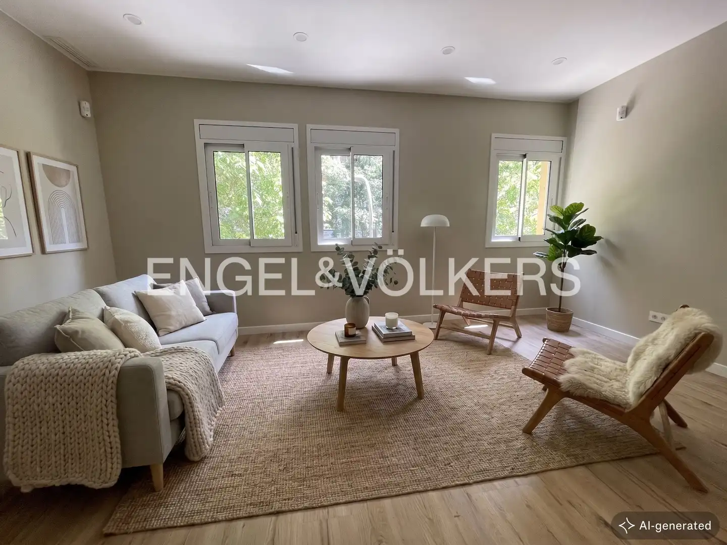 Sala de estar de Piso en venta en  Barcelona Capital con Aire acondicionado, Calefacción y Parquet