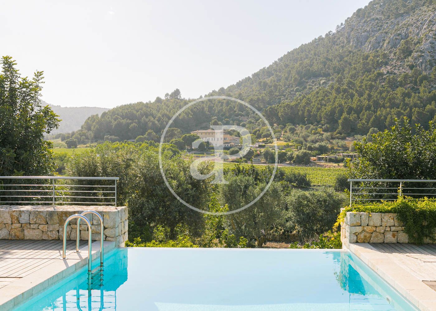 Swimming pool of House or chalet to rent in Pollença  with Air Conditioner, Heating and Private garden
