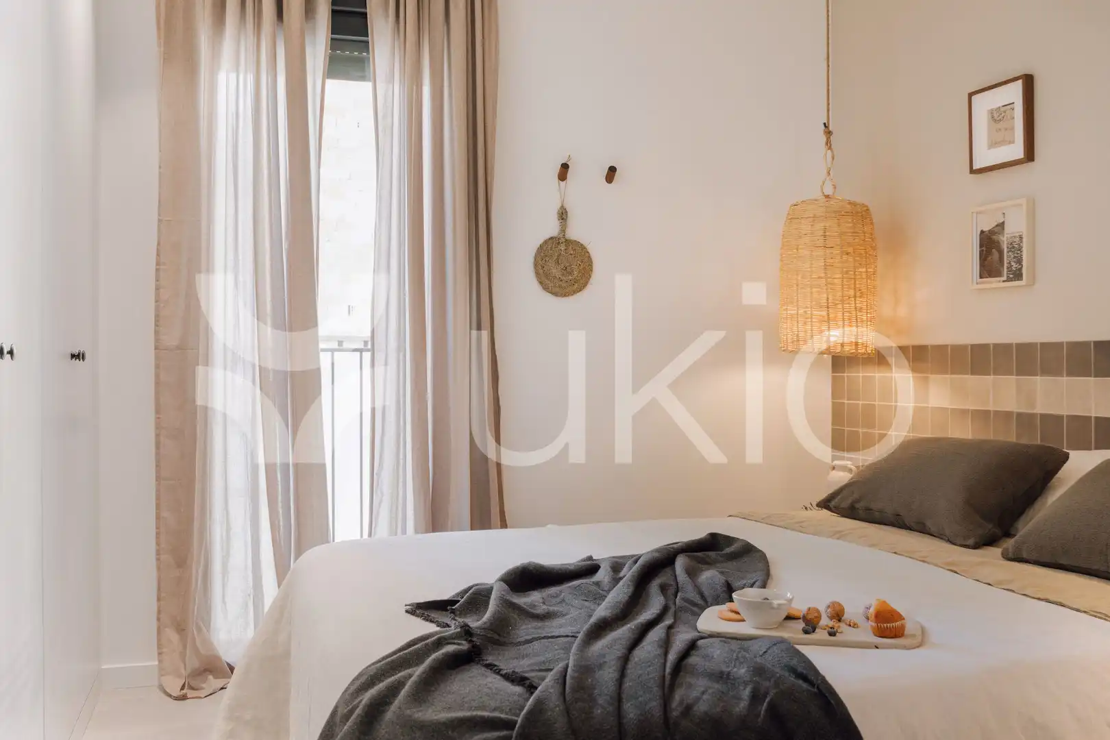 Habitación de Apartamento de alquiler en Barcelona con Aire acondicionado, Amueblado y Horno