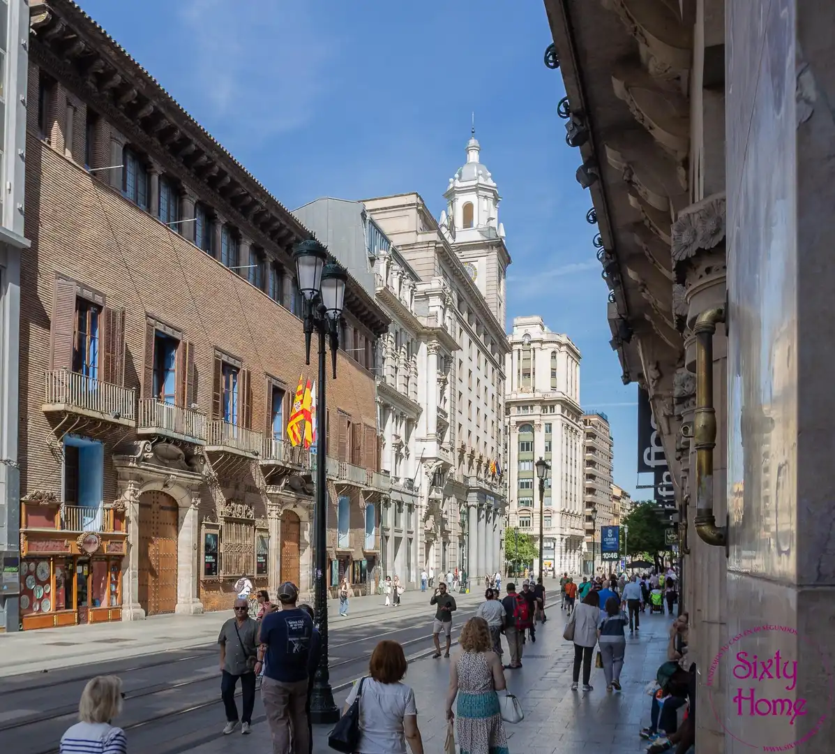 Exterior view of Flat for sale in Zaragoza  with Heating, Parquet flooring and Furnished
