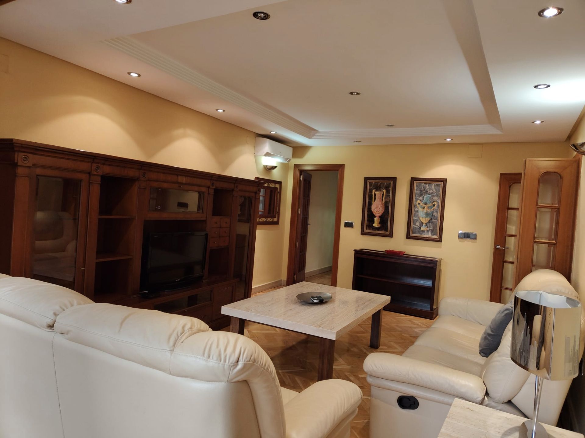 Living room of Flat for sale in  Albacete Capital  with Heating, Storage room and Balcony