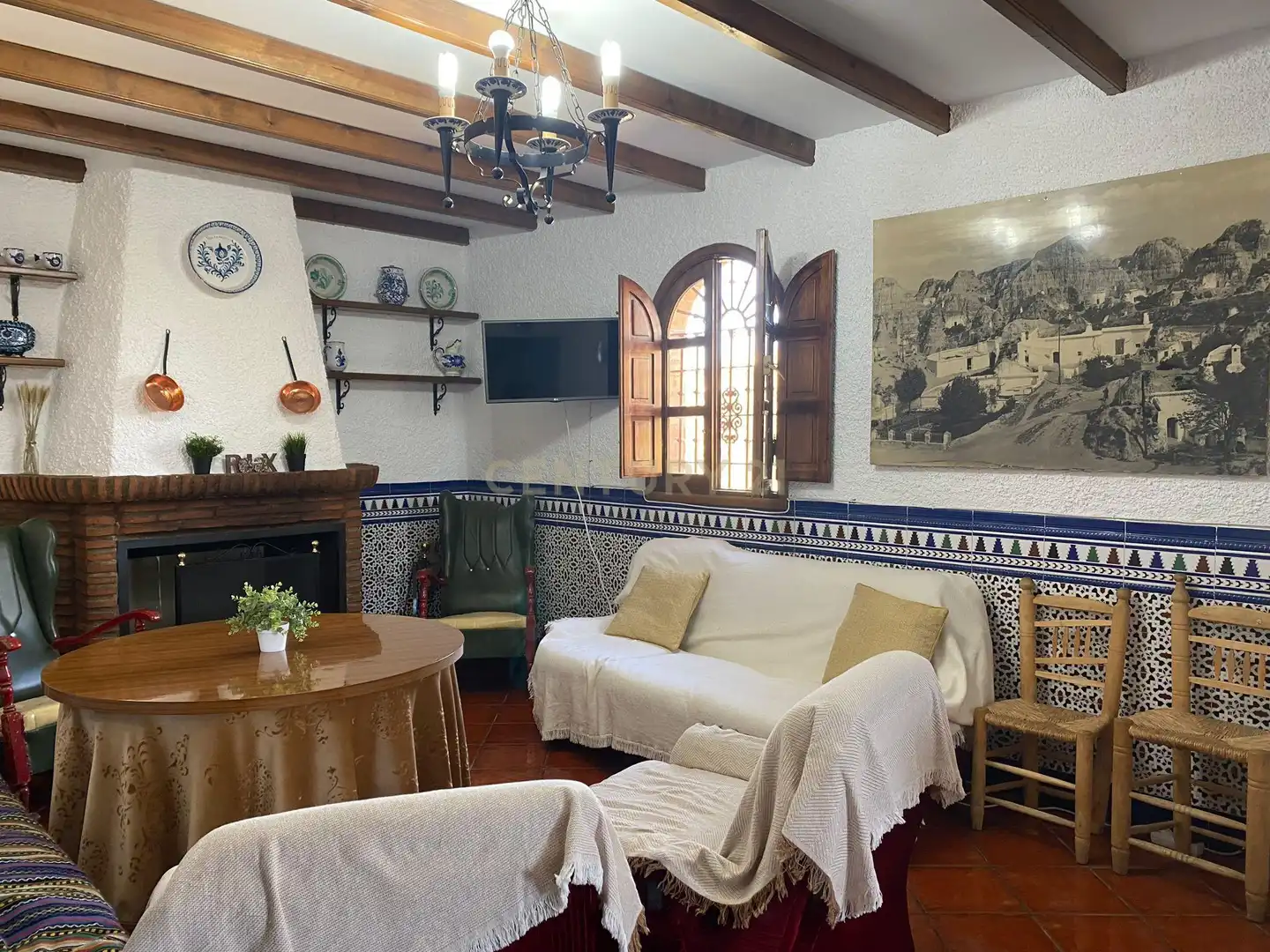 Sala de estar de Casa o chalet de alquiler en Guadix con Lavadora, Microondas y TV