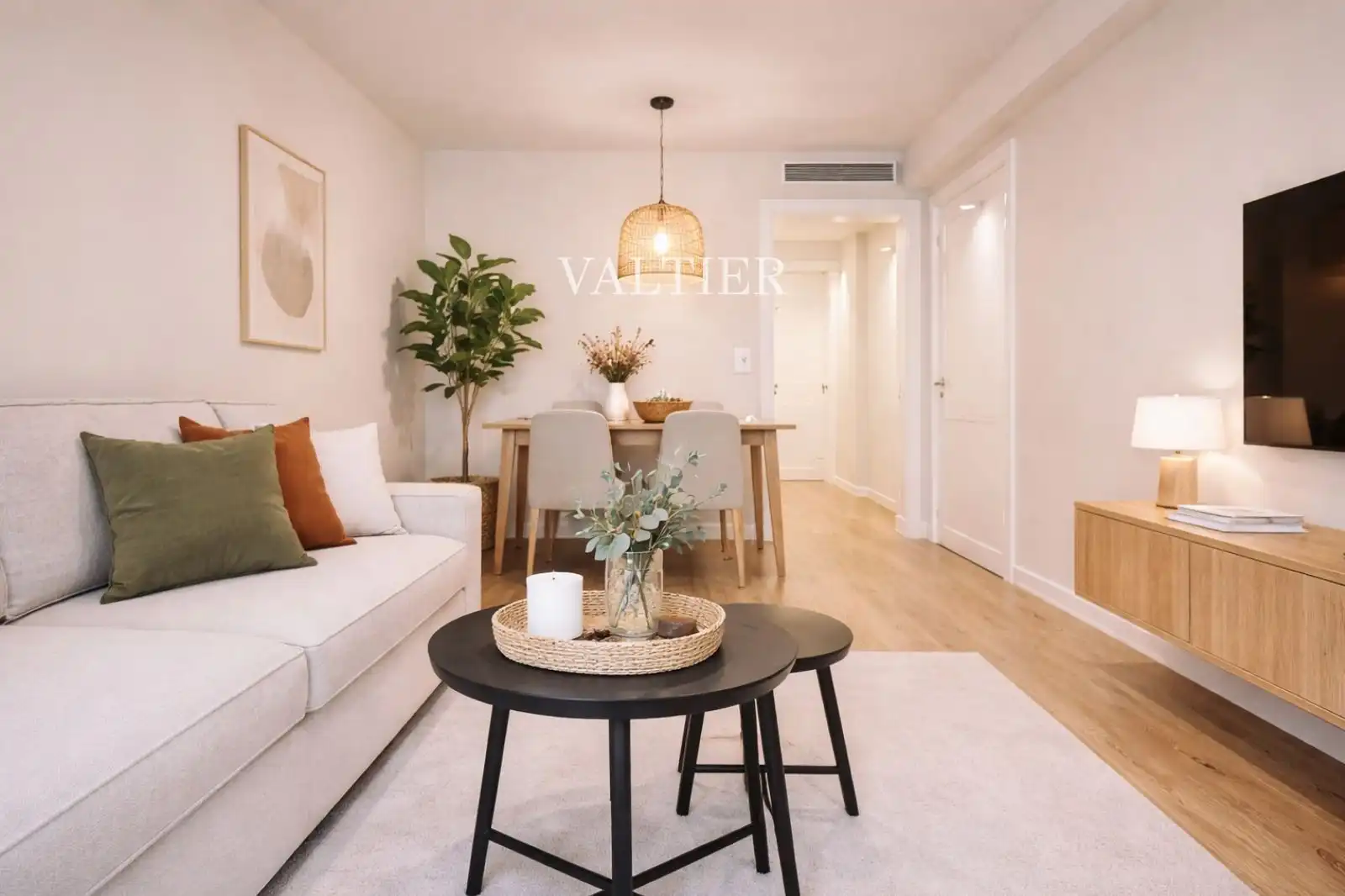 Wohnzimmer von Wohnung zur Miete in  Madrid Capital mit Klimaanlage, Heizung und Terrasse