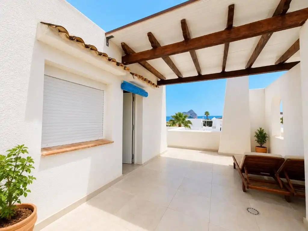 Terraza de Casa o chalet en venta en Calpe / Calp con Aire acondicionado, Terraza y Piscina comunitaria
