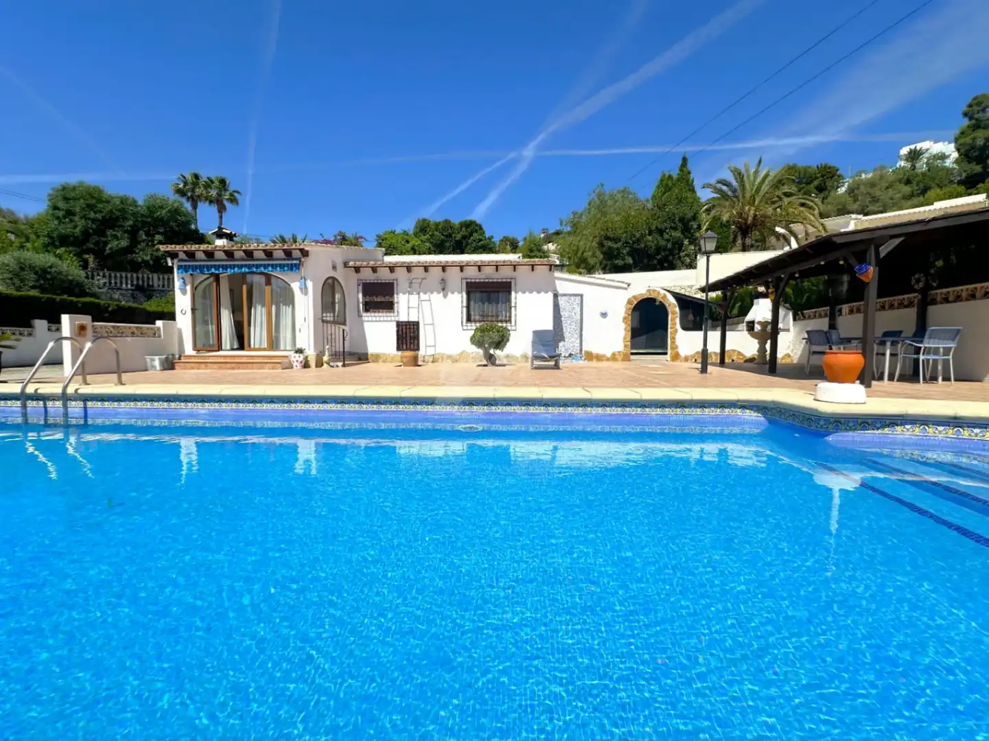 Exterior view of Houses for sale in Moraira  with Air Conditioner, Heating and Private garden