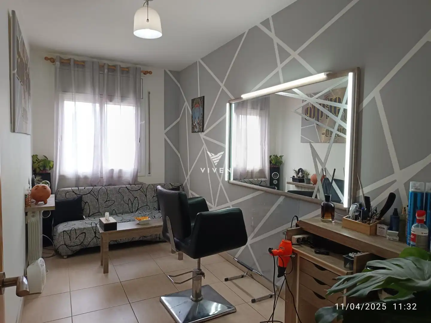 Wohnzimmer von Einfamilien-Reihenhaus zum Verkauf in Olivella mit Heizung, Privatgarten und Terrasse