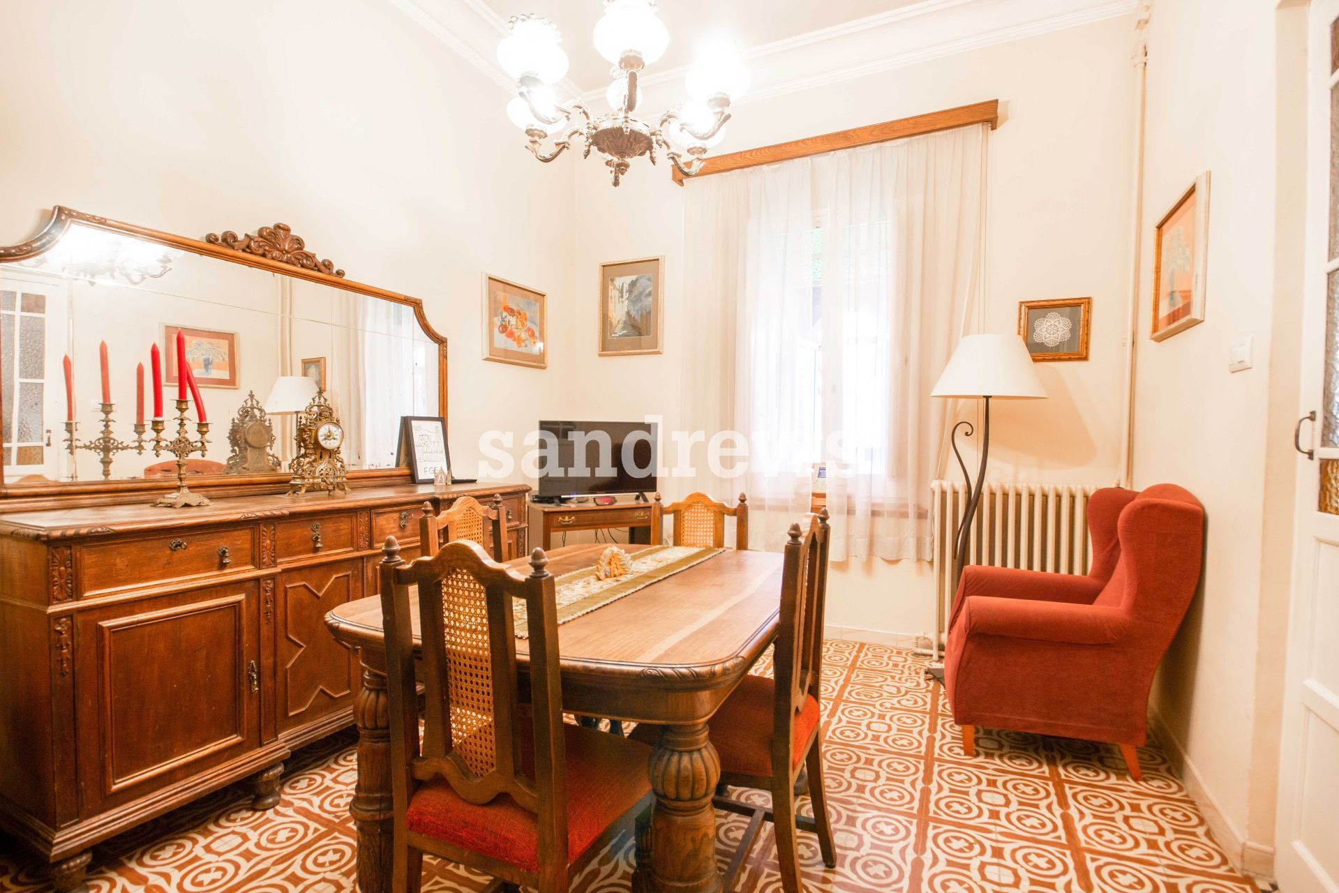 Dining room of Single-family semi-detached for sale in Figueres  with Heating, Terrace and Storage room