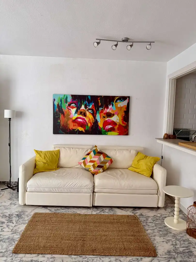 Sala d'estar de Pis de lloguer en Eivissa amb Aire condicionat, Calefacció i Terrassa