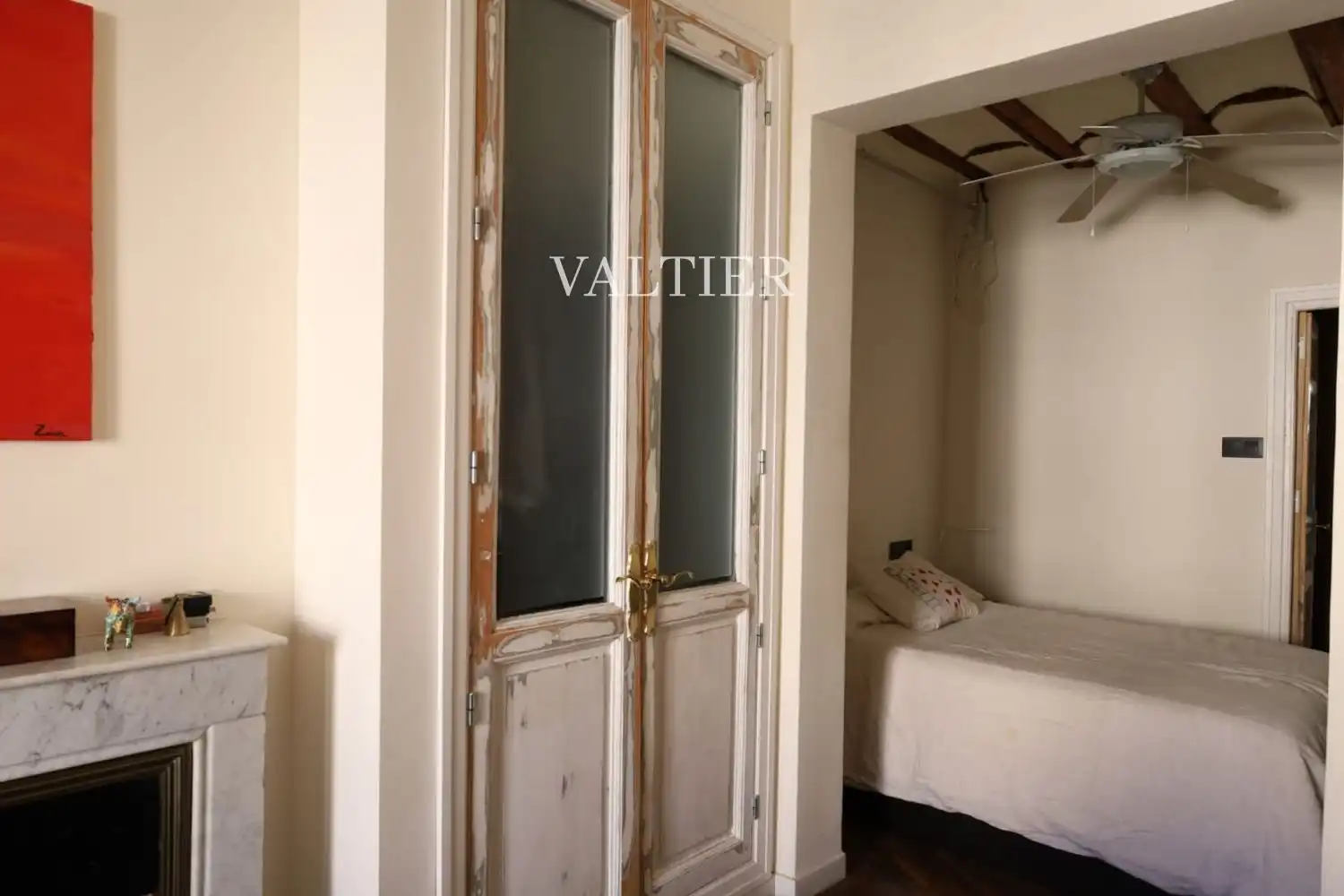 Bedroom of Flat for rent in Madrid  with Air Conditioner, Storage room and Furnished