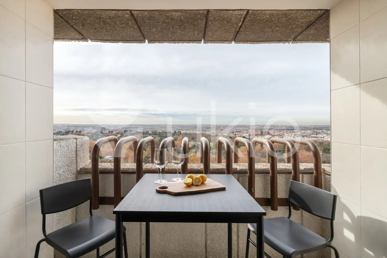 Terraza de Apartamento de alquiler en Madrid con Aire acondicionado, Calefacción y Amueblado