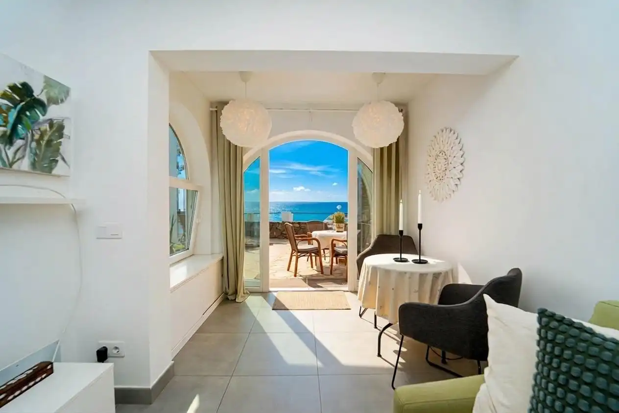 Comedor de Apartamento en venta en Mogán con Aire acondicionado, Jardín privado y Terraza
