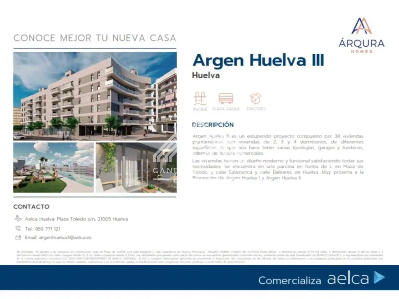 Vista exterior de Piso en venta en Huelva con Aire acondicionado, Calefacción y Terraza