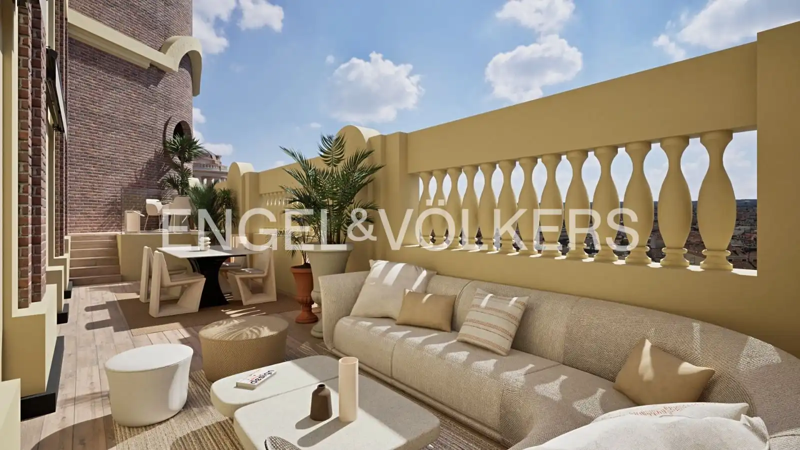 Terrace of Flat for rent in Centro
