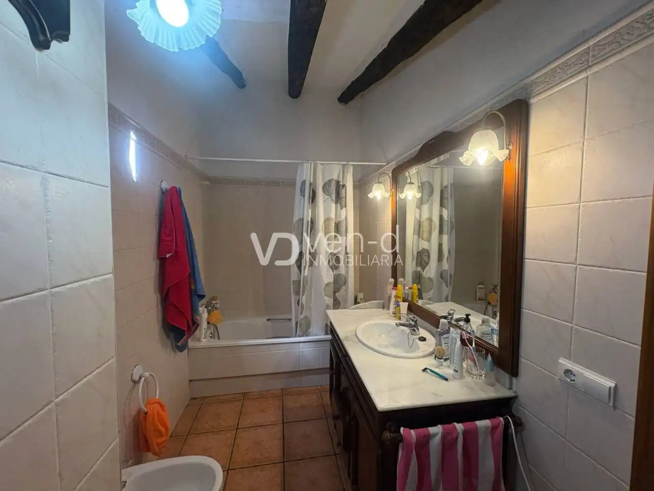 Baño de Casa o chalet en venta en Enguera con Aire acondicionado, Calefacción y Jardín privado