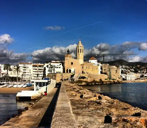 Außenansicht von Geschaftsraum zur Miete in Sitges mit Klimaanlage