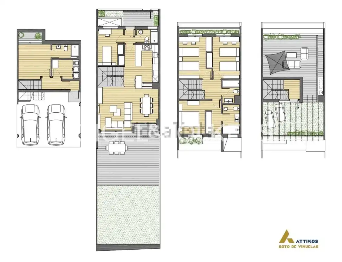 Casa adosada en venta en Tres Cantos con Aire acondicionado, Calefacción y Jardín privado