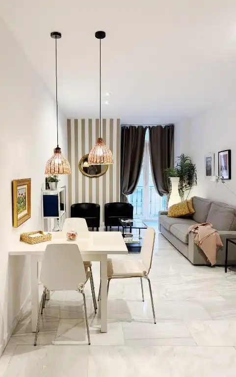 Sala d'estar de Pis de lloguer en Valladolid amb Aire condicionat i Moblat