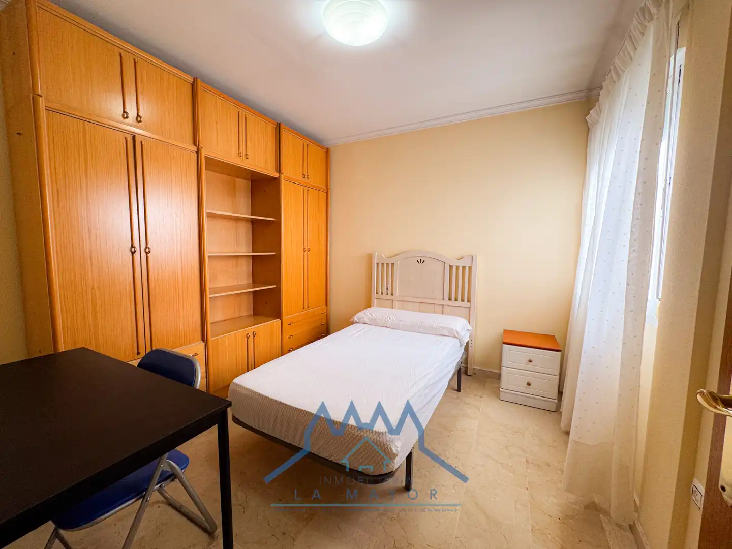 Bedroom of Flat for rent in Ciudad Real  with Air Conditioner, Terrace and Furnished