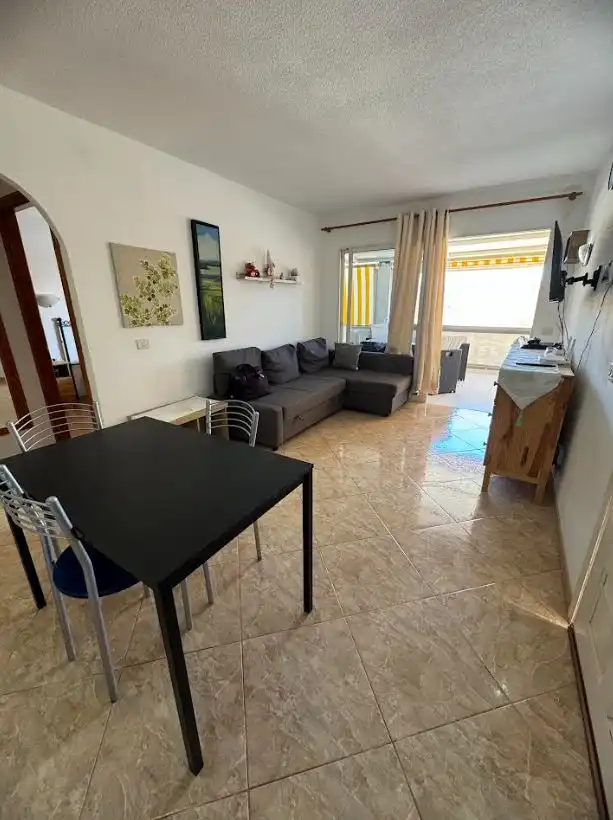 Sala de estar de Apartamento en venta en Mogán con Terraza, Amueblado y Lavadora