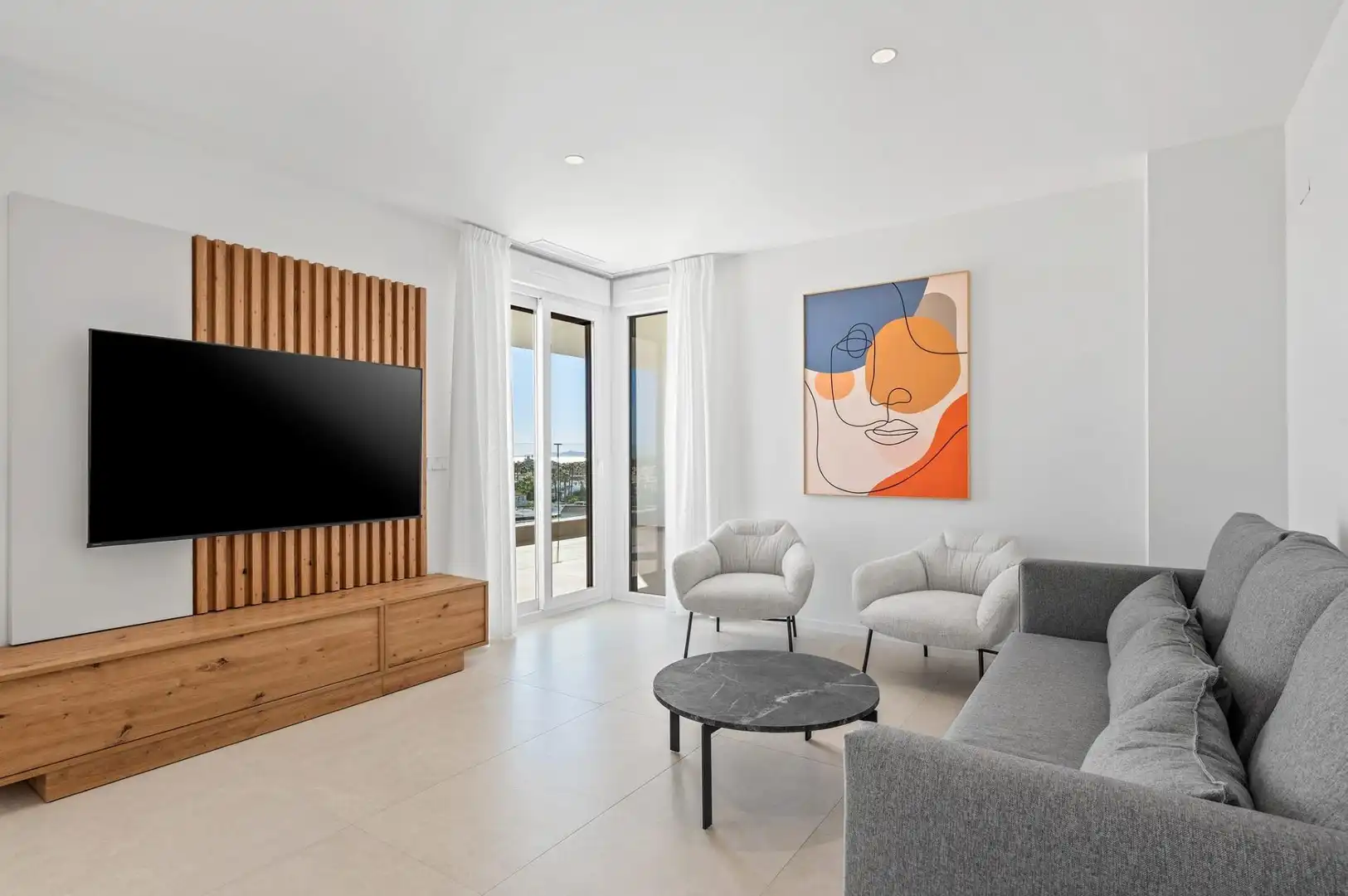 Sala de estar de Apartamento en venta en Los Alcázares con Aire acondicionado, Calefacción y Terraza