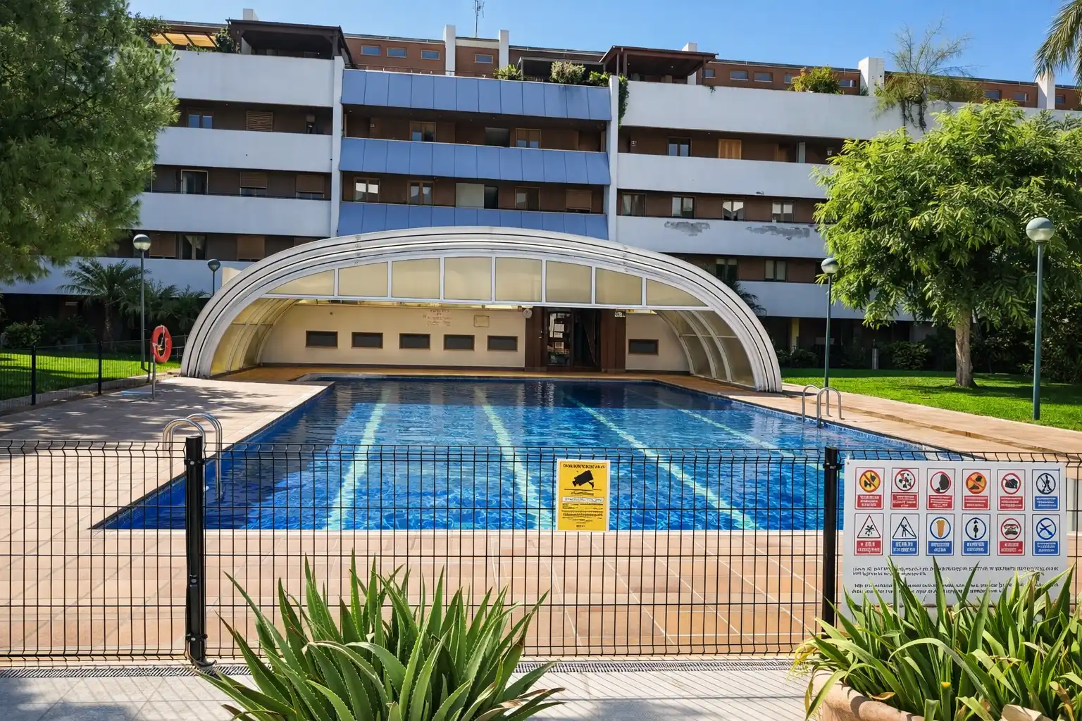 Swimming pool of Duplexes for sale in Massalfassar  with Air Conditioner, Heating and Terrace