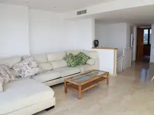 Wohnzimmer von Maisonette zur Miete in Torredembarra mit Klimaanlage, Heizung und Terrasse