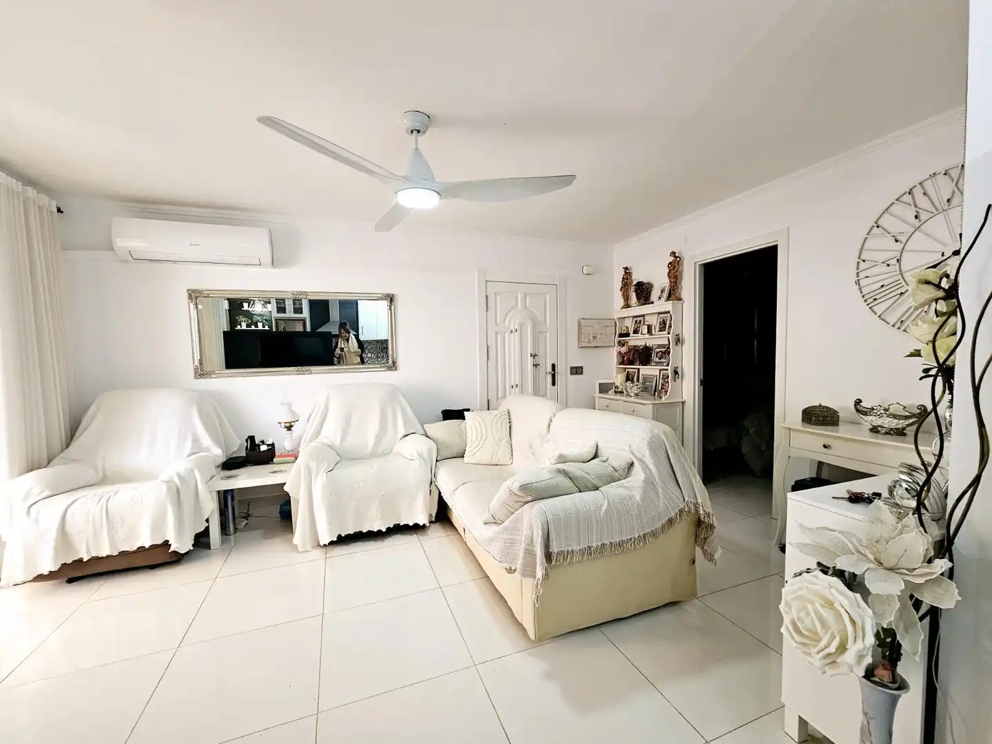 Sala d'estar de Apartament en venda en Mazarrón amb Jardí privat, Terrassa i Piscina comunitària