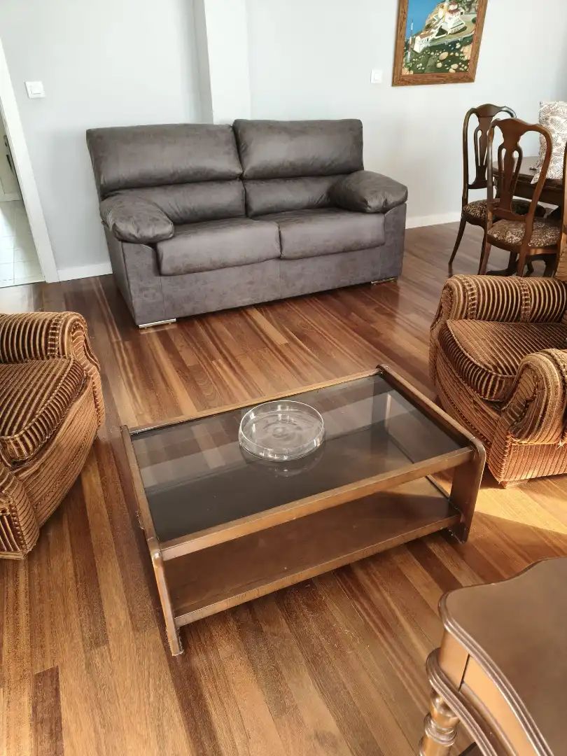 Living room of Flat for rent in Fisterra  with Furnished, Oven and Washing machine