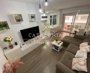 Living room of Flat for sale in Sabadell  with Heating, Parquet flooring and Terrace