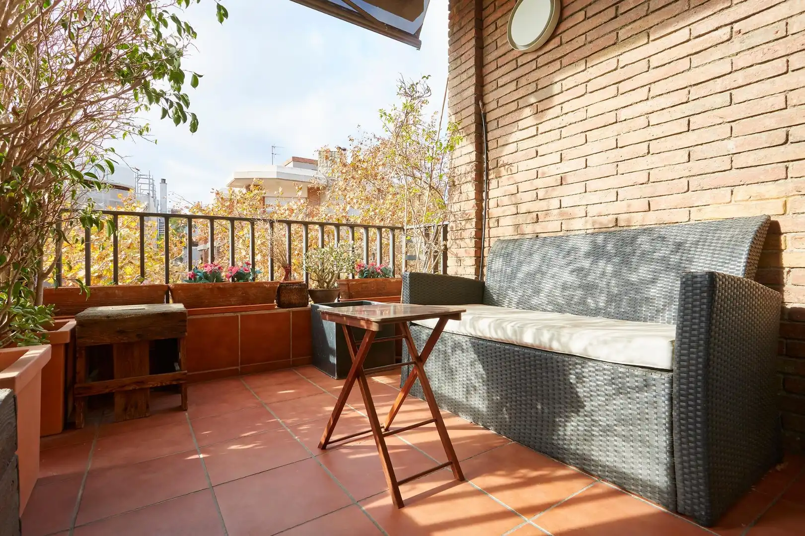 Terrasse von Wohnung zur Miete in Barcelona mit Klimaanlage, Terrasse und Abstellraum