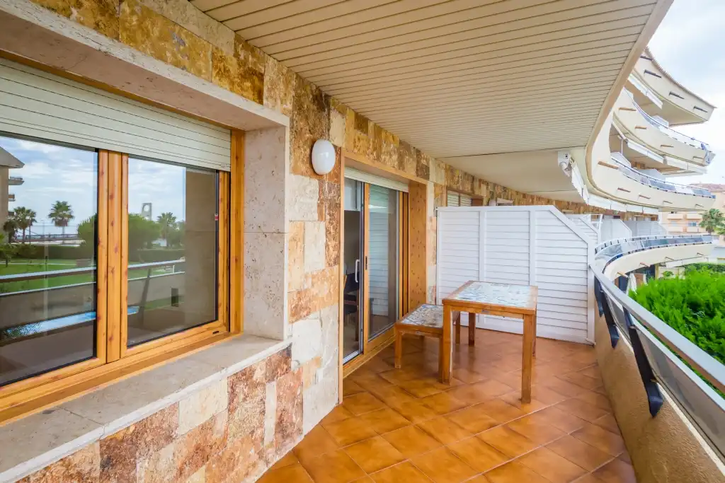 Terrasse von Maisonette zum Verkauf in Calonge i Sant Antoni mit Klimaanlage, Heizung und Privatgarten