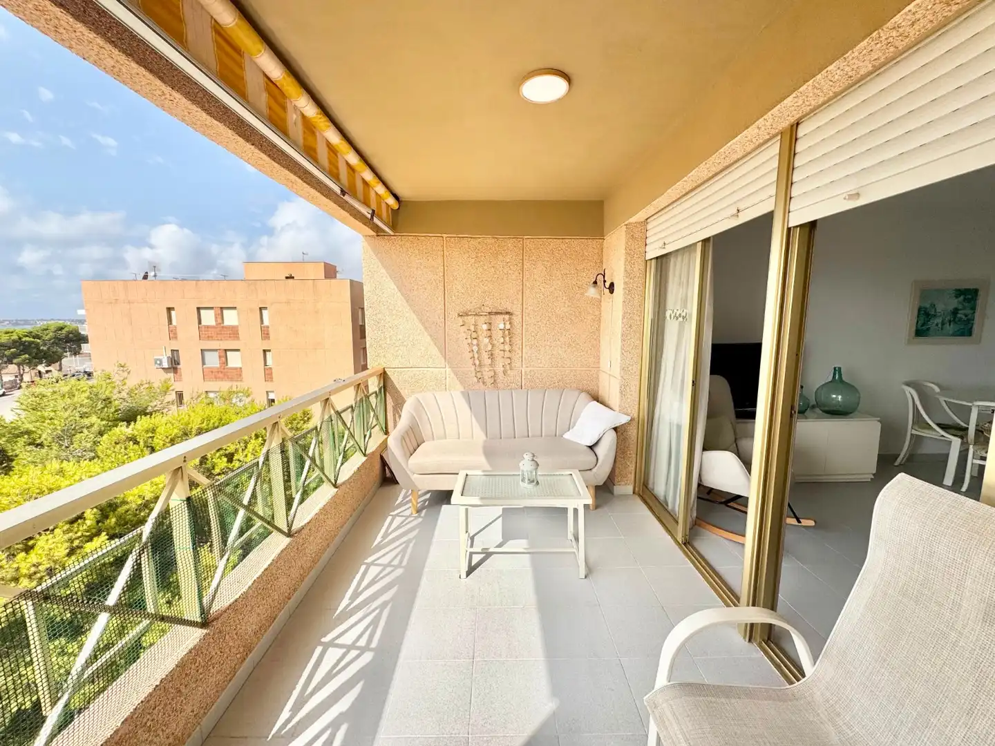 Terrasse von Wohnungen zur Miete in Orihuela mit Möbliert, Waschmaschine und Mikrowelle