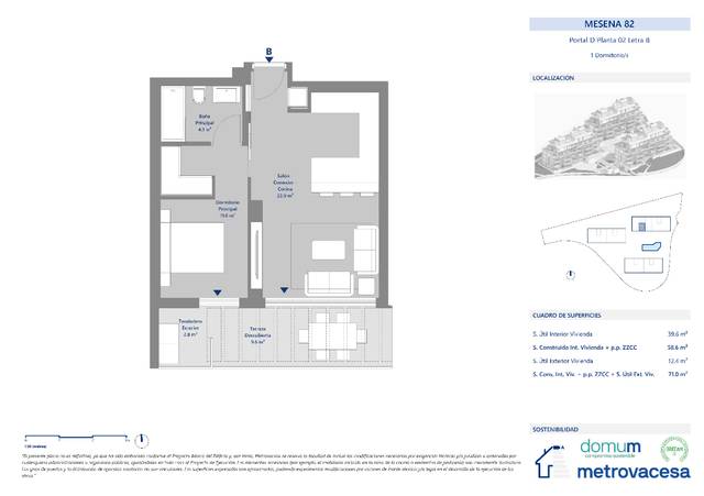 Piso en Venta en Mesena, 80 en Pinar del Rey