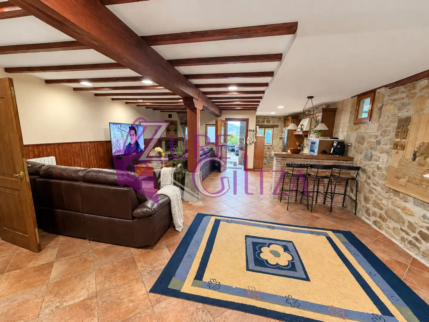 Sala d'estar de Casa o xalet en venda en Lemoa, Bizkaia