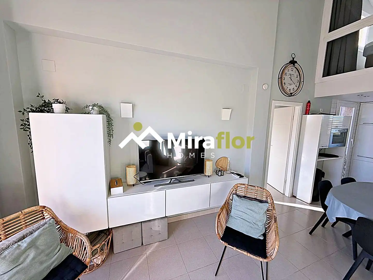 Sala de estar de Apartamento en venta en Dénia con Aire acondicionado, Terraza y Amueblado