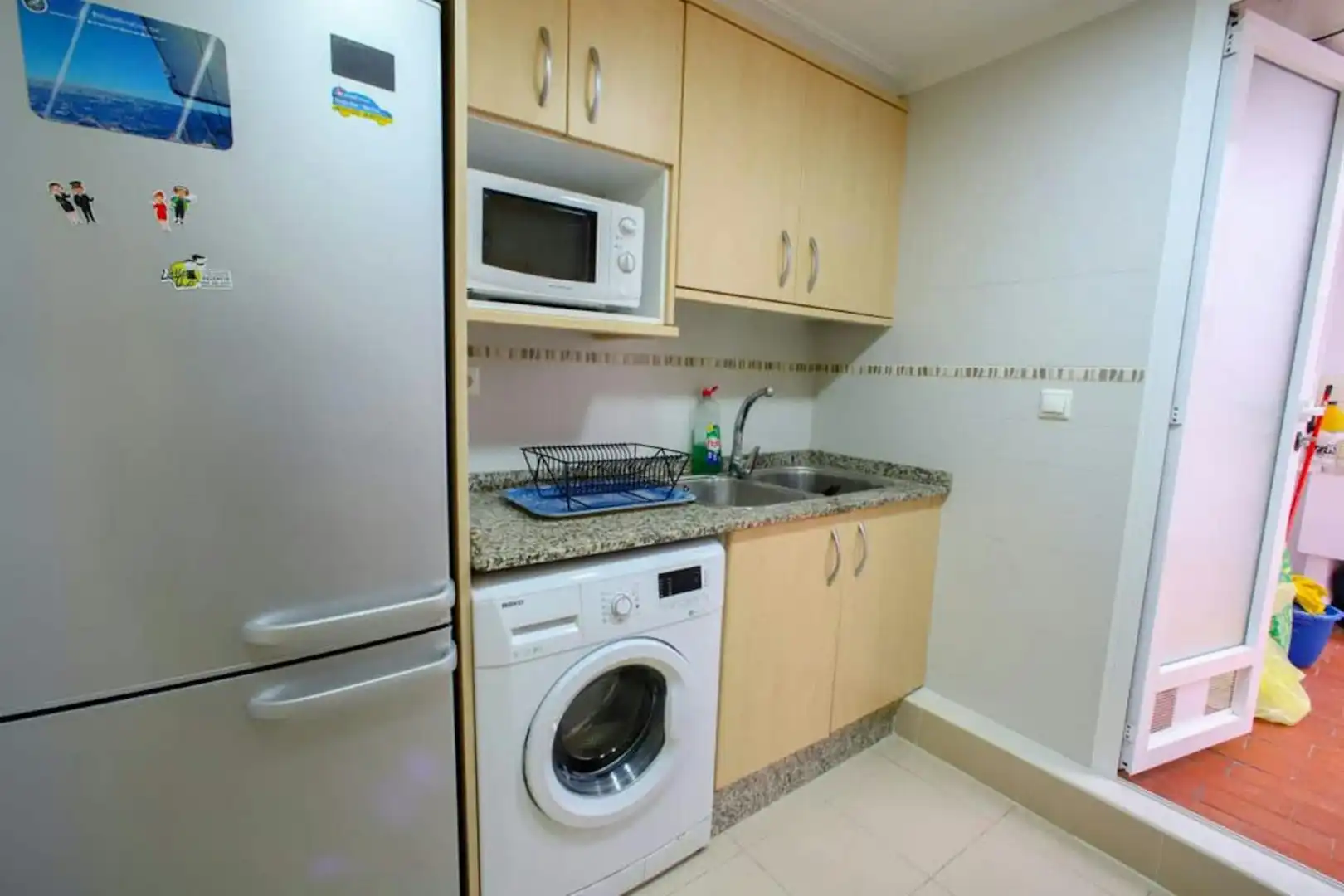 Küche von Wohnung zur untervermieten in Valencia mit Klimaanlage, Heizung und Möbliert