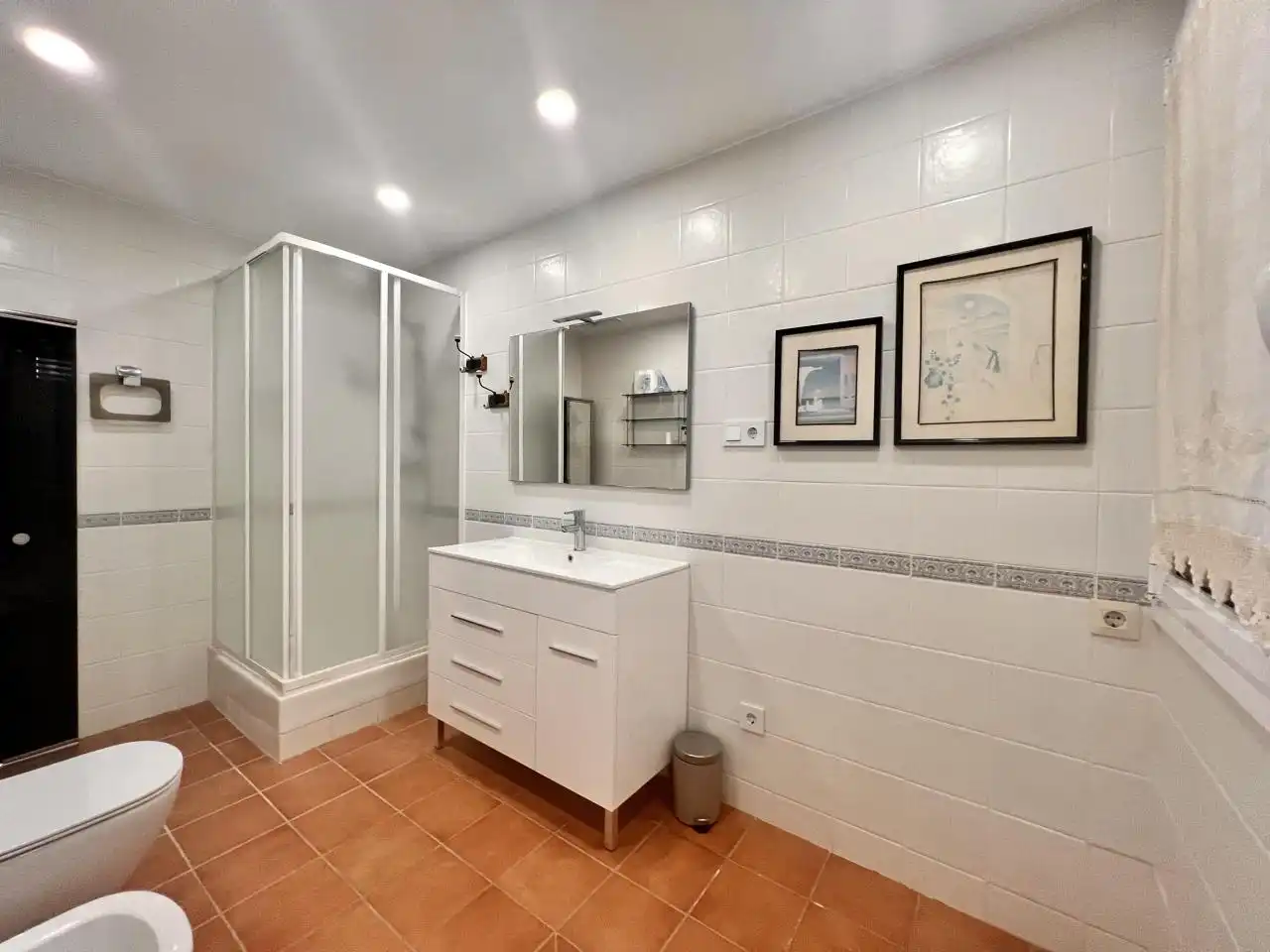 Badezimmer von Haus oder Chalet zur Miete in Sitges mit Klimaanlage, Privatgarten und Terrasse
