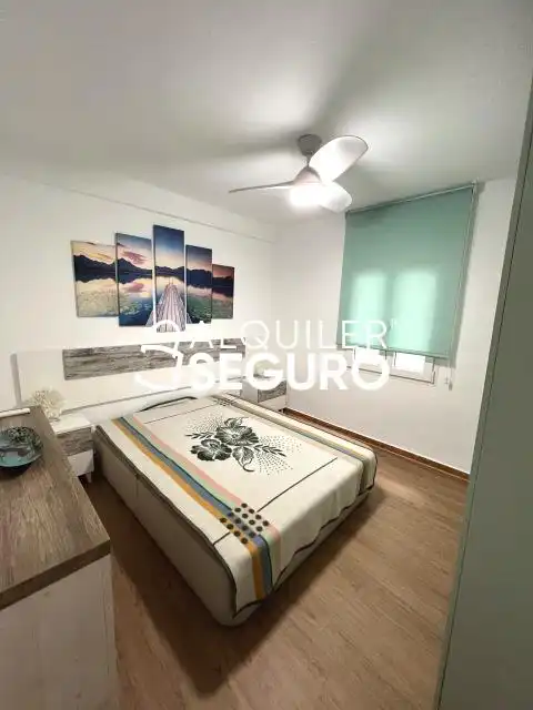 Schlafzimmer von Wohnung zur Miete in Leganés mit Heizung, Terrasse und Möbliert