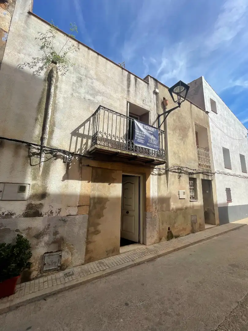 Vista exterior de Casa adosada en venta en Càlig con Terraza, Trastero y Balcón