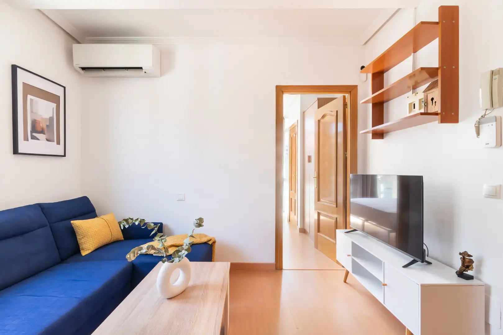 Sala de estar de Piso de alquiler en Madrid con Aire acondicionado, Calefacción y Amueblado