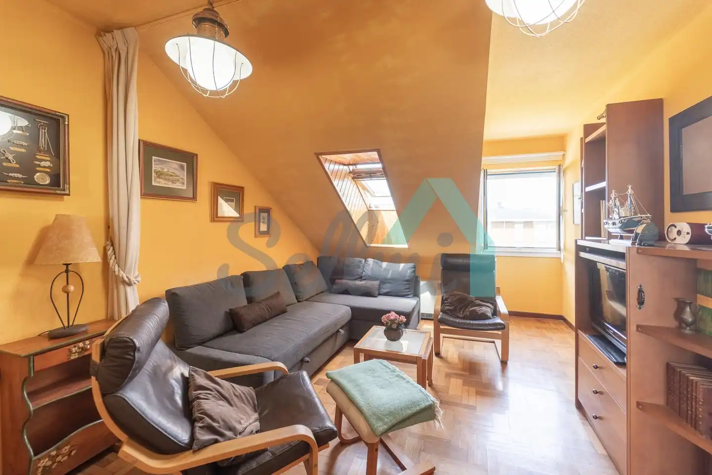 Sala de estar de Piso en venta en Tapia de Casariego con Calefacción, Parquet y Trastero