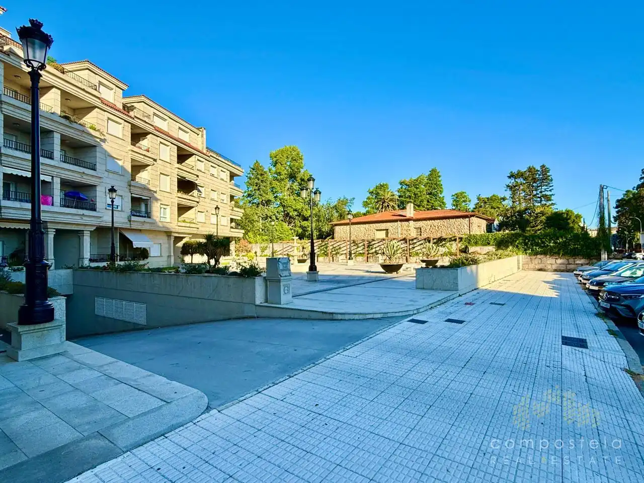 Außenansicht von Wohnung zur Miete in Vilagarcía de Arousa mit Heizung, Parkett und Terrasse