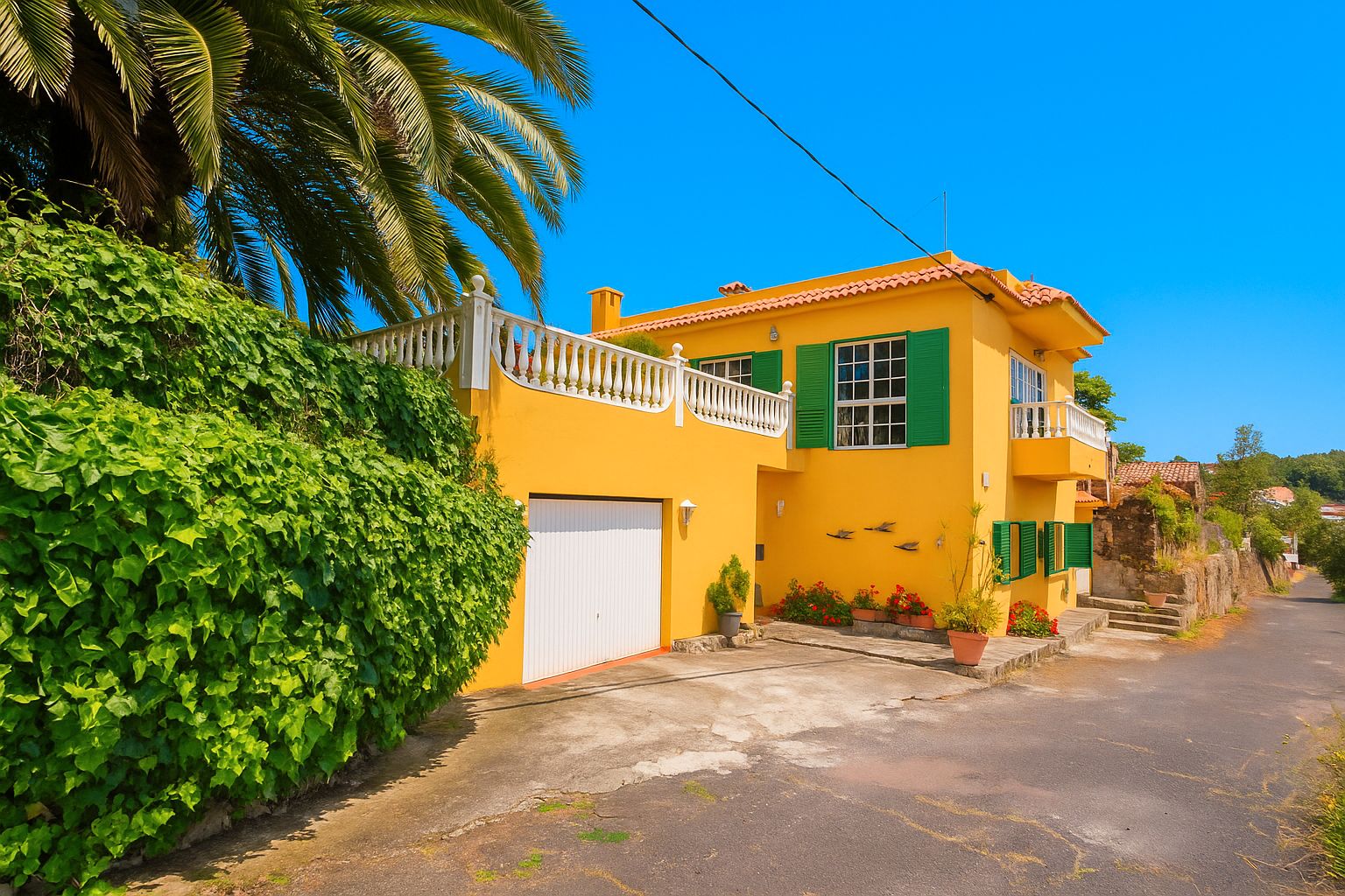 Vista exterior de Casa o xalet en venda en Icod de los Vinos amb Jardí privat, Terrassa i Traster