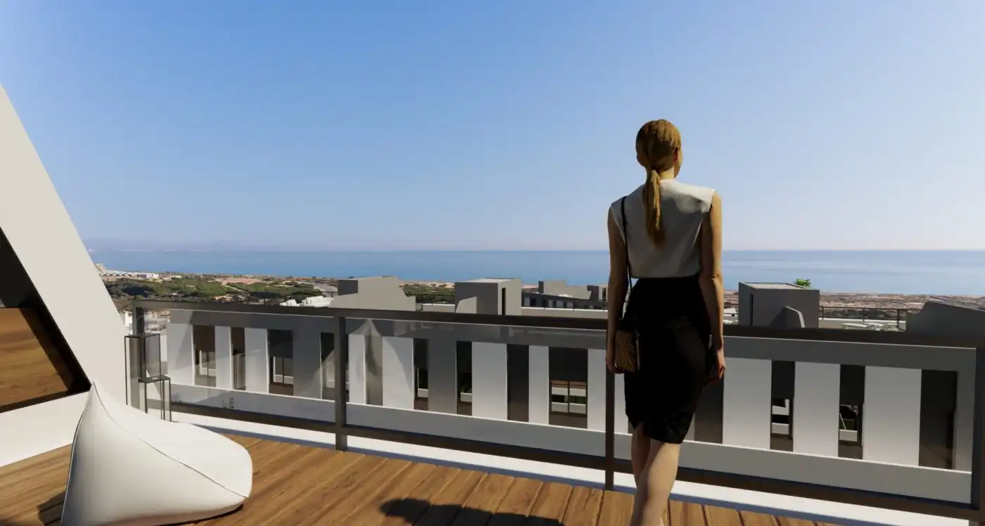 Terrassa de Apartament en venda en Santa Pola amb Aire condicionat, Jardí privat i Terrassa