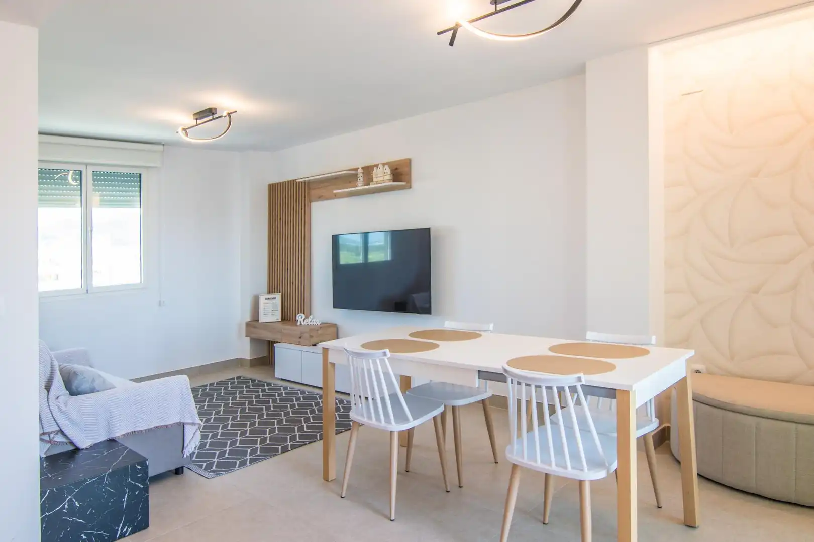Esszimmer von Wohnungen zum Verkauf in Gandia mit Klimaanlage, Privatgarten und Terrasse