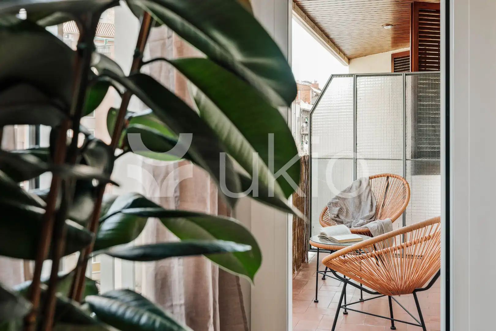 Balcony of Apartments for rent in Barcelona  with Air Conditioner, Heating and Terrace