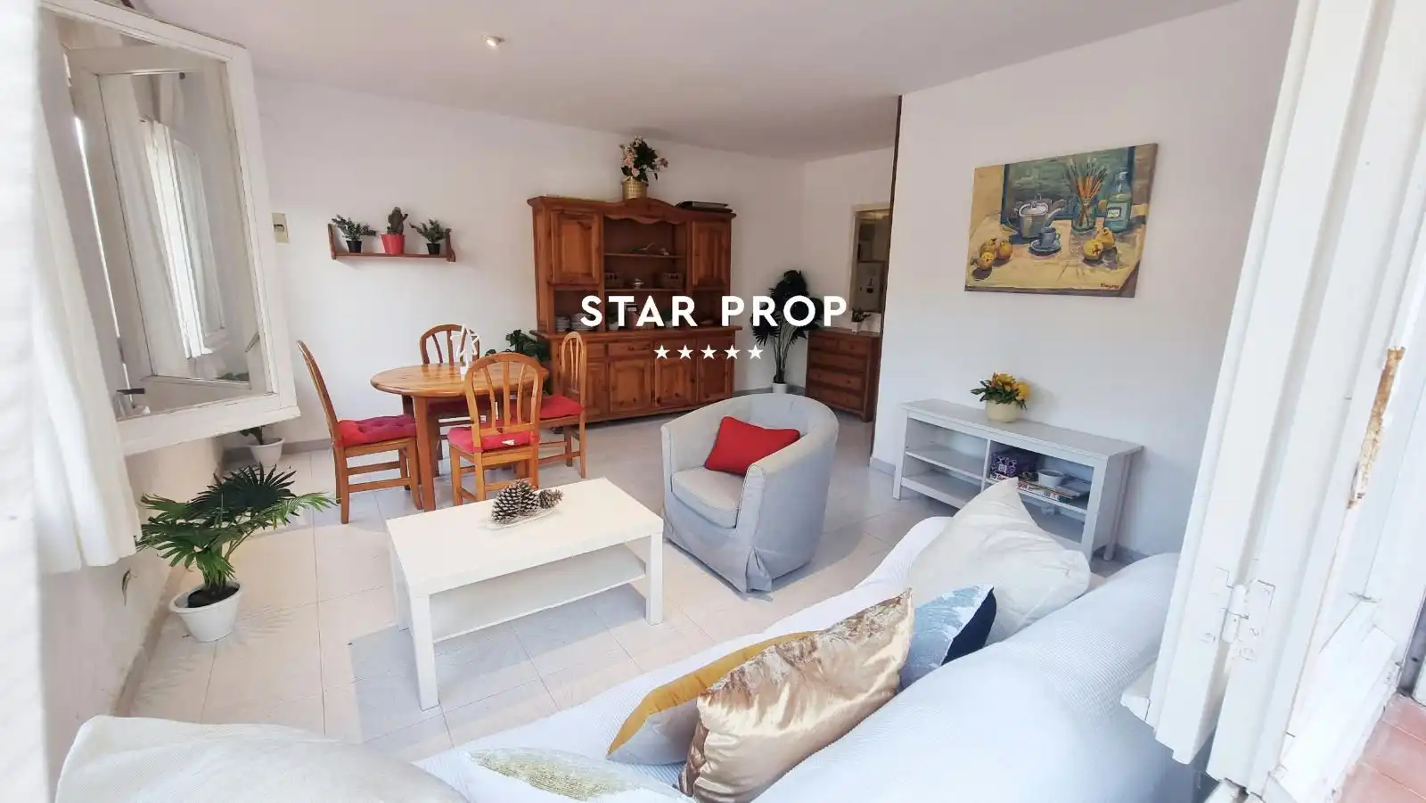 Living room of Flat for sale in Colera  with Terrace, Furnished and Oven
