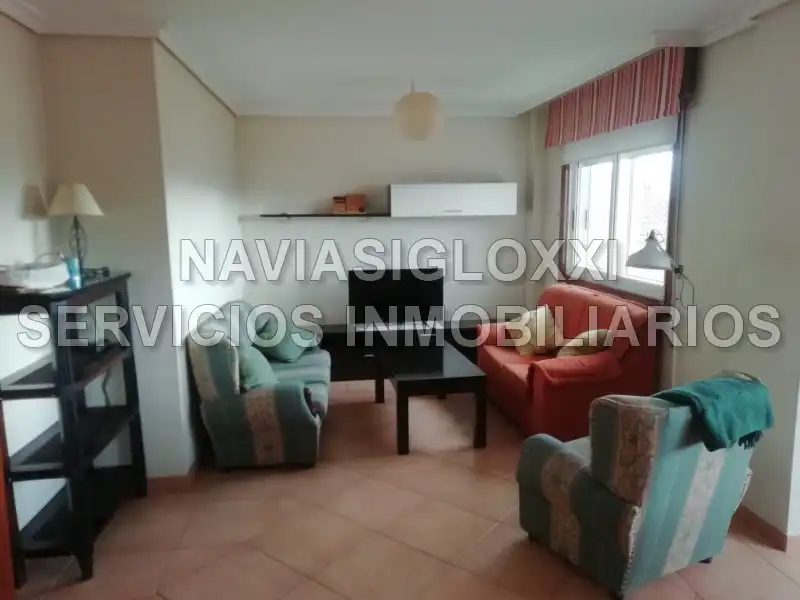 Sala de estar de Dúplex de alquiler en Nigrán con Parquet, Terraza y Amueblado