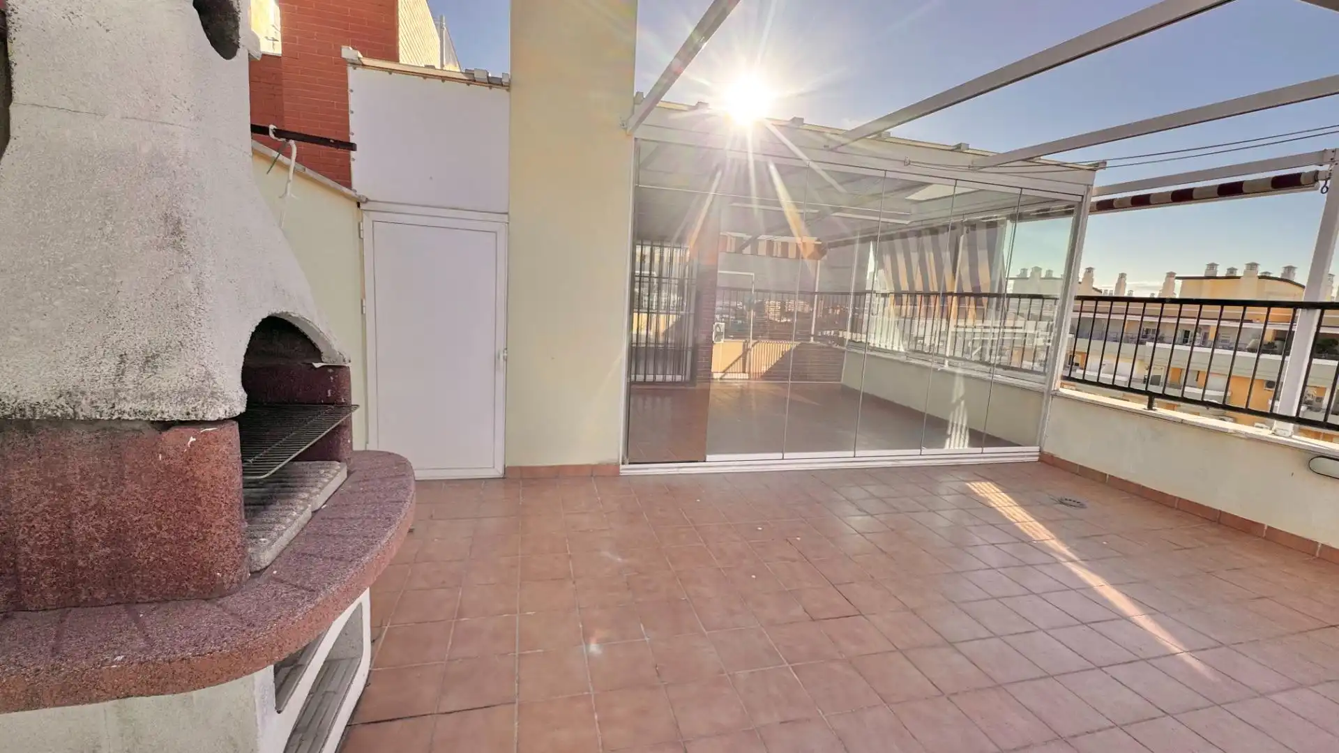 Terrasse von Dachboden zur Miete in Málaga mit Klimaanlage, Heizung und Terrasse
